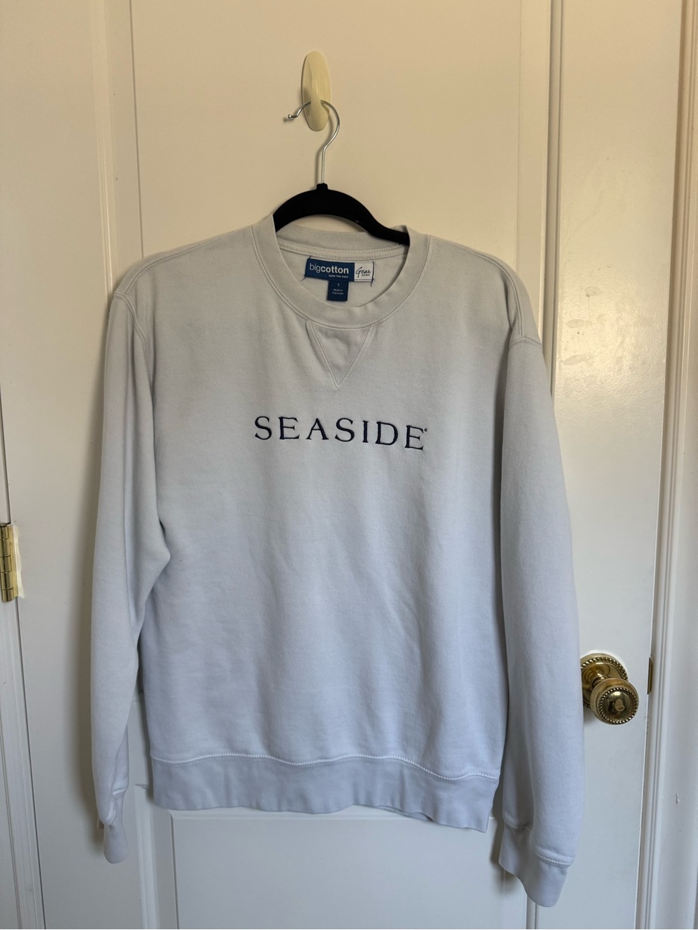 Seaside Crewneck Sweatshirt in White
